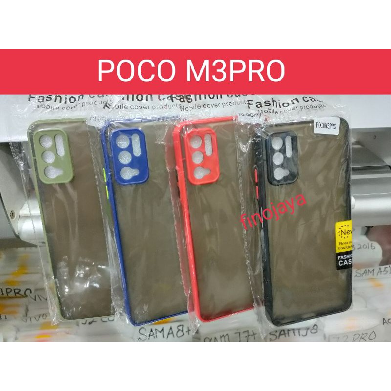 Case Aero My Choice Poco M3 Pro Silikon Dove pelindung Camera