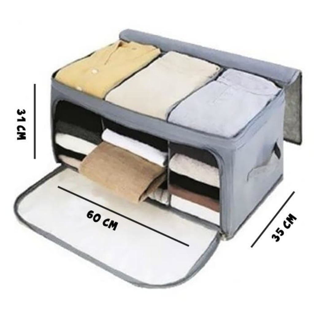 Jual FOLDABLE STORAGE BOX 3 WINDOW ORGANIZER KOPER TEMPAT PENYIMPANAN ...