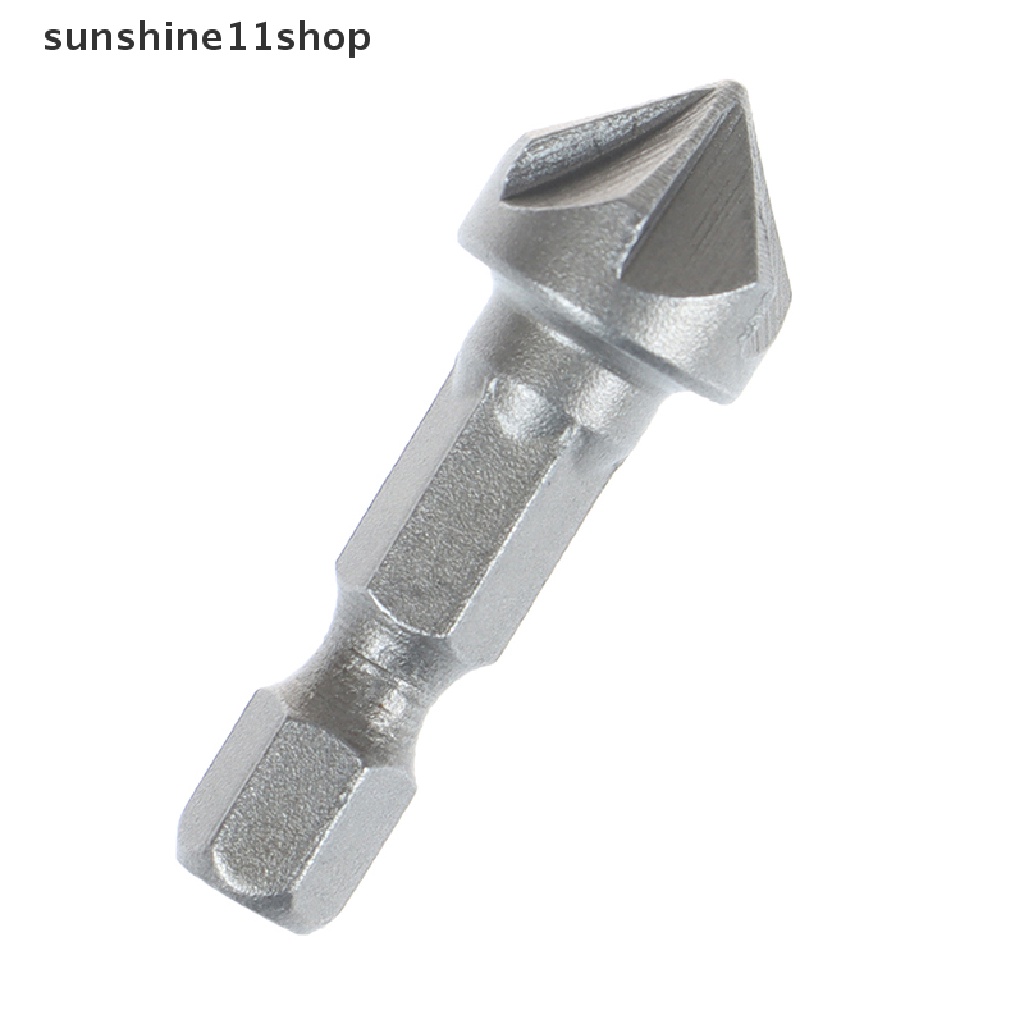 (SHO) Mata Bor Countersink 6 Flute Gagang hexagon Untuk Pengerjaan Kayu