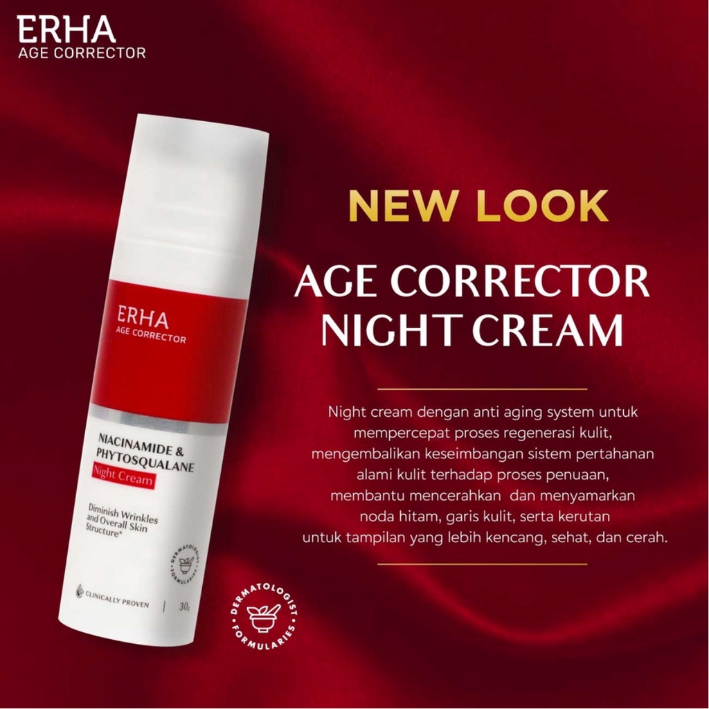 ERHA Age Corrector Series | Night Cream | Serum | Day Cream | Essence | Facial Wash