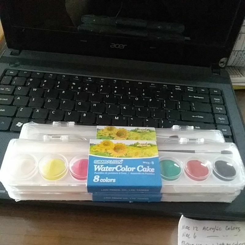 

water color cake simbalion wcc8 8warna