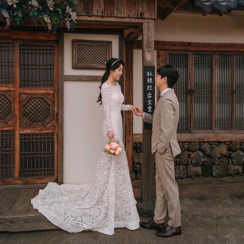 JIAO GOWN - Gaun pengantin wanita wedding dress mermaid fishtail korean baju pernikahan big size jum