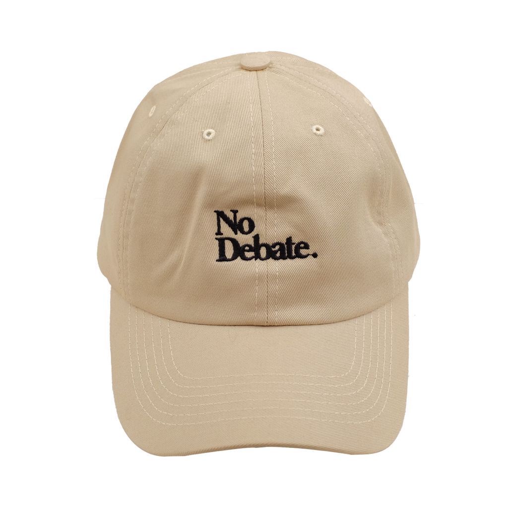 Topi baseball kaktus cream-Cream no debate bass