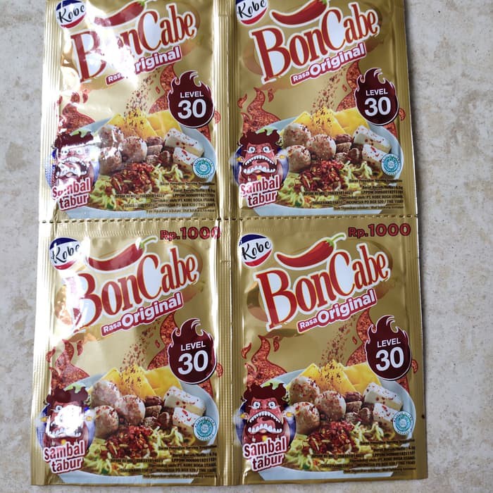 

Dijual BonCabe Level 30 !!! Bon Cabe Level 30 4,5 Gram BonCabe 30 Bon Cabe 30 Berkualitas