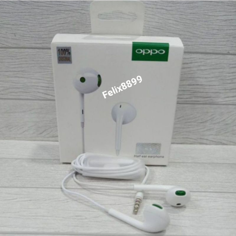 HEADSET EARPHONE HANDSFREE OPPO ORIGINAL OPPO A52 A53 A54 A5 A9 2020 A91 A92 A33 A15 A12