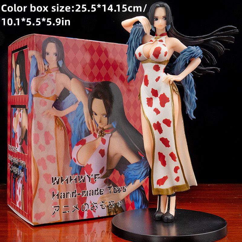 25cm One Piece Cheongsam Lady Boa Hancock Sexy Cartoon Character Cartoon Model Gift