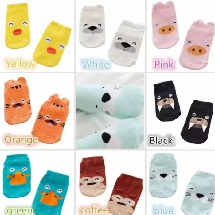 KAOS KAKI BAYI KARAKTER COTTON MURAH 100% BARANG TERJAMIN