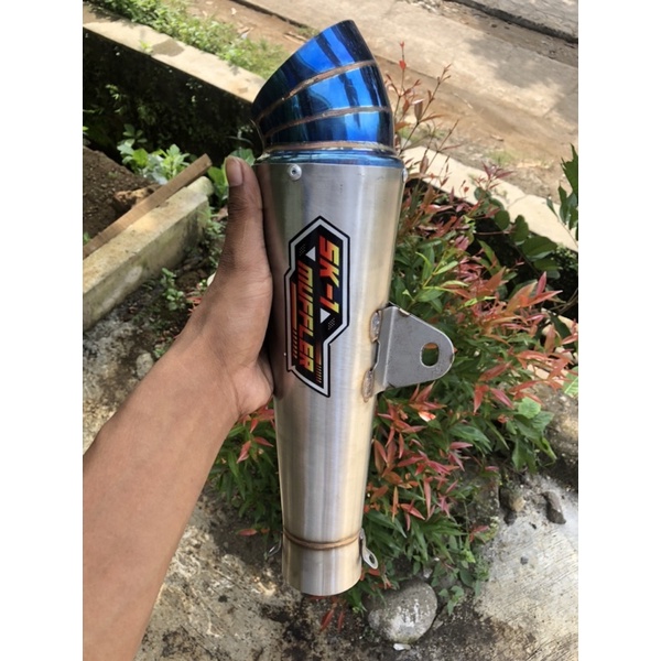 KENALPOT SKC MUFFLER ORIGINAL JIKSAW BLUE ONLI DM50mm