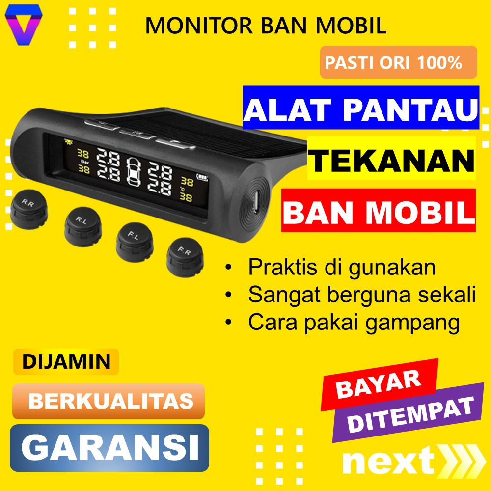 ALAT UKUR TEKANAN BAN MOBIL TPMS PENGUKUR TEKANAN BAN PENDETEKSI MASALAH BAN REAL TIME MURAH JS103