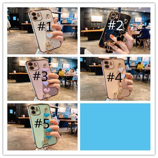 Case Electroplating Dengan Gelang Hati Untuk Iphone 11 12