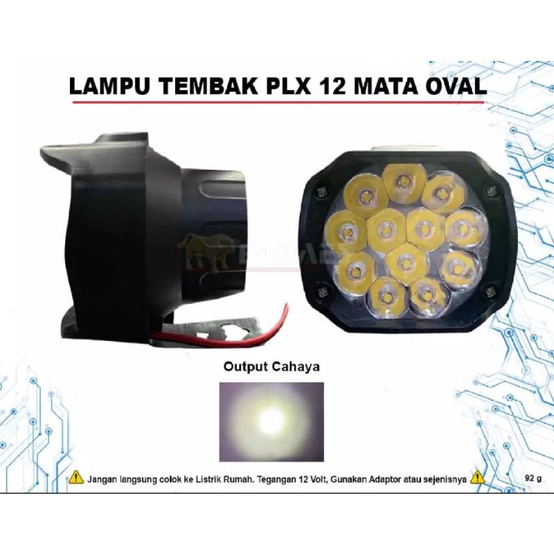 LAMPU TEMBAK SOROT 15 MATA PLASTIK  | Lampu Tembak 15 Mata Plastik