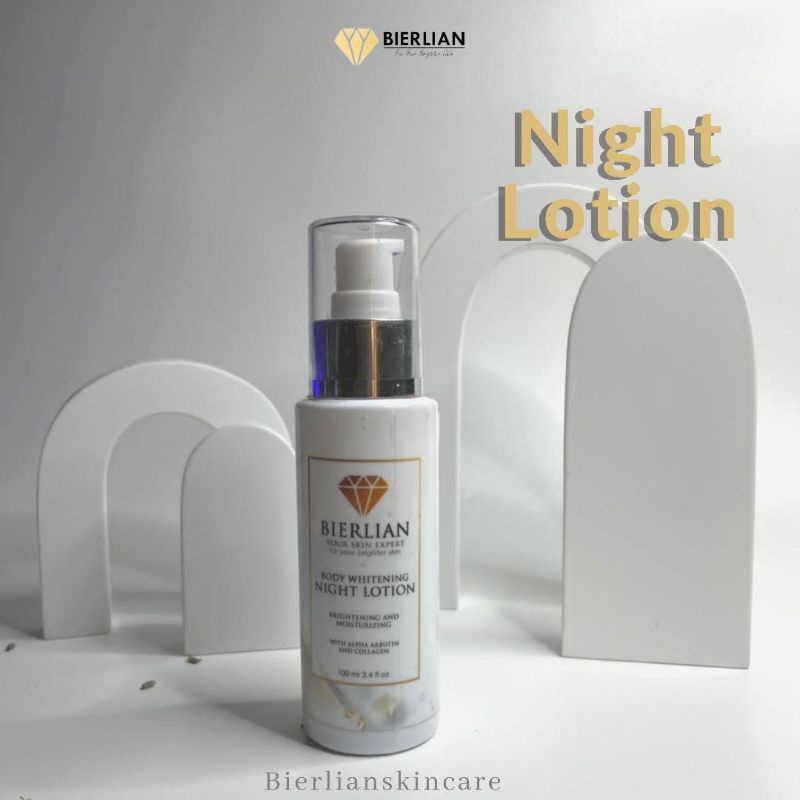 HB WHITENING NIGHT LOTION UNGU/NIGHT LOTION BIERLIAN/SKINCARE BIERLIAN/PEMUTIH BADAN