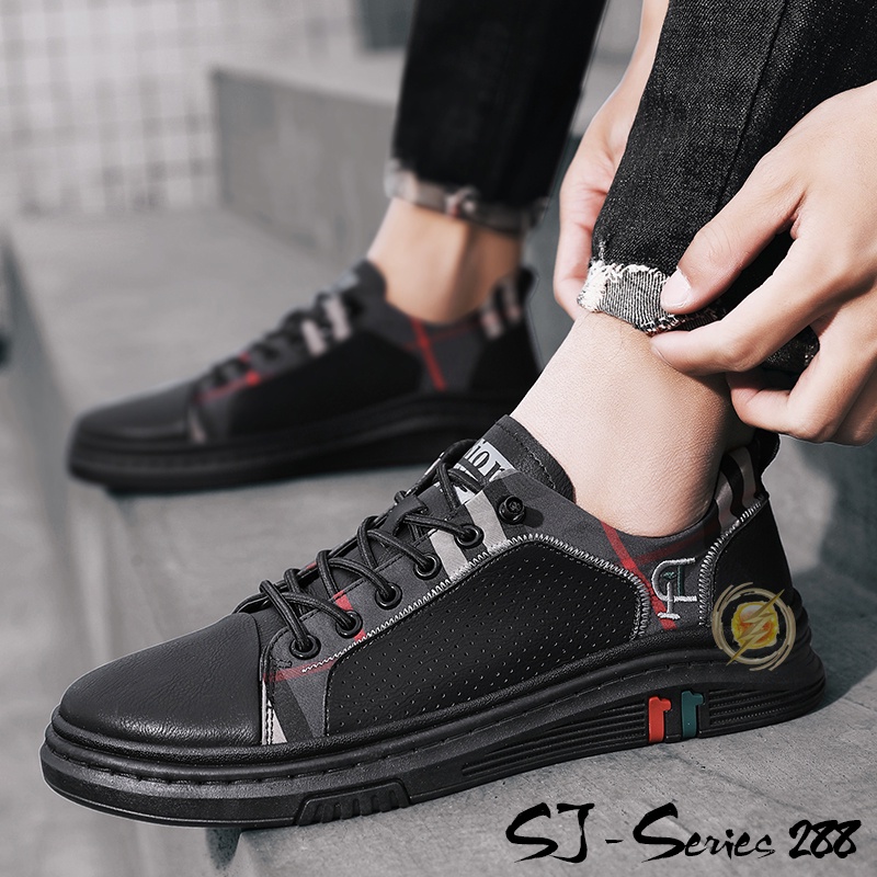 [JWALK] Sepatu Pria Sneakers Trendy Bermotif buat Hangout Kualitas Import Premium -288