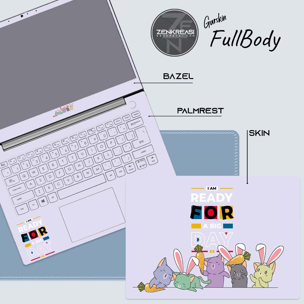 Garskin Laptop Skin Laptop Tema: Iam Ready