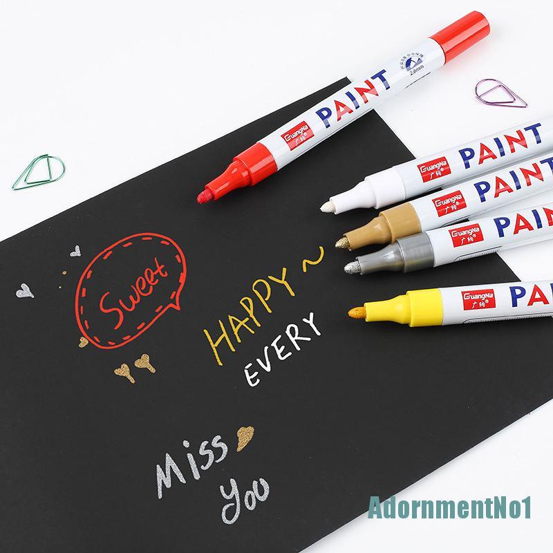 [AdornmentNo1]12 Colors Paint Marker Pen Fade-proof Car Tyre Tire Tread CD Metal Permanent