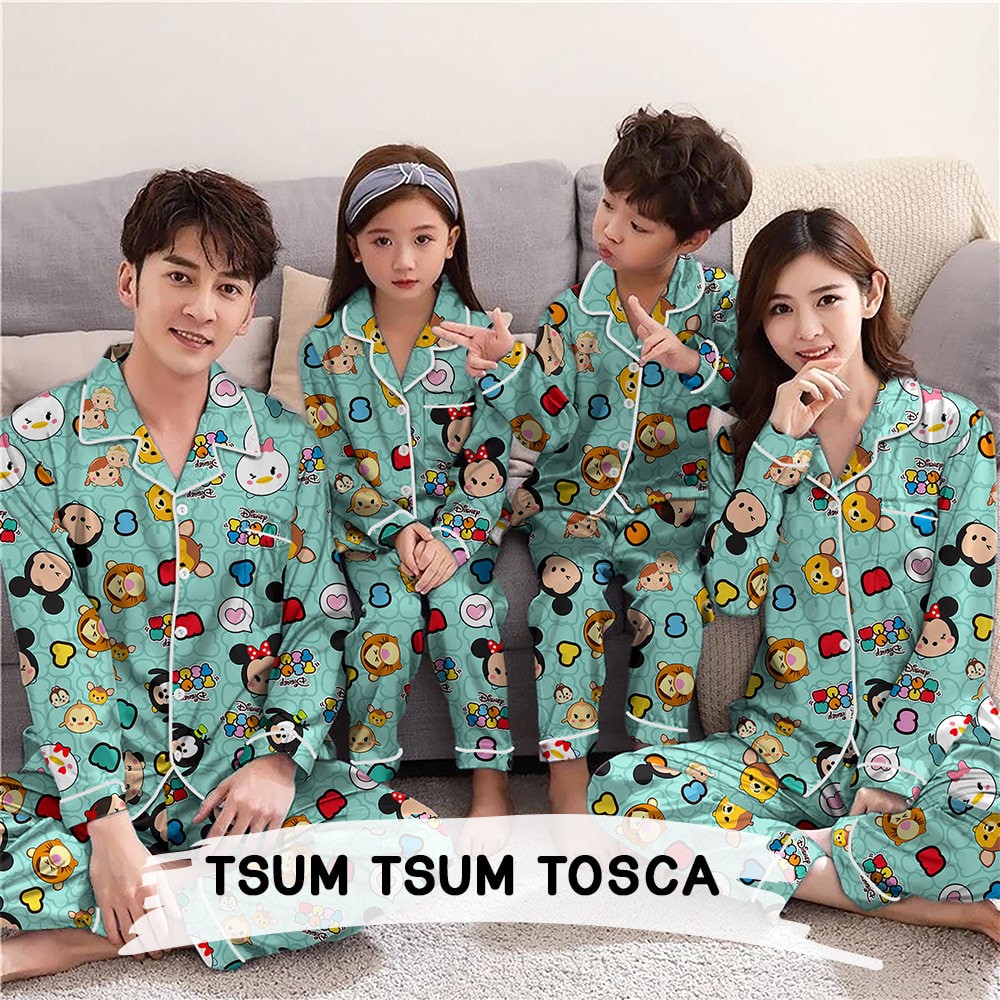 SS Monalisa Piyama Pajamas PP XXL Jumbo Celana Lengan Panjang Motif Karakter