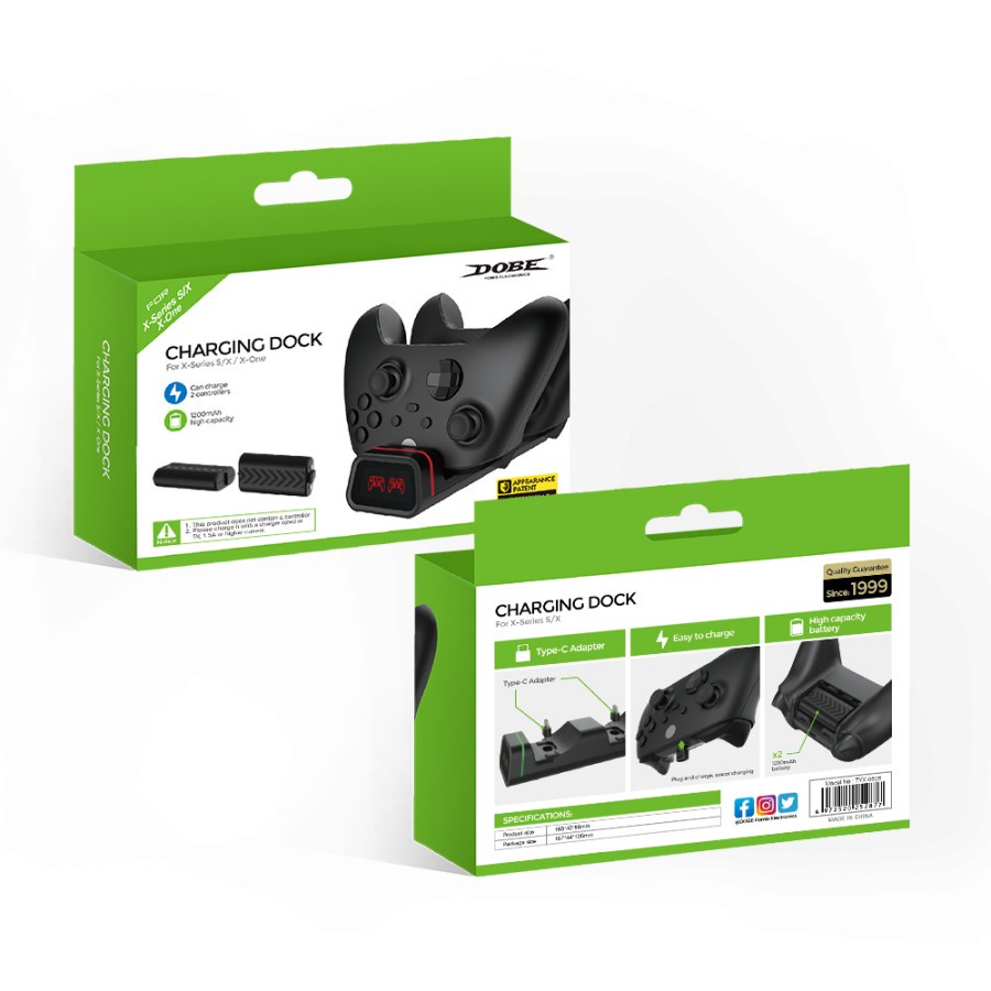 Dobe charging dock Gamepad Xbox Series X / S / Xbox One X / S Original