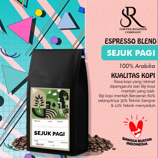 

Kopi Espresso Blend Sejuk Pagi 1kg - Arabika mix Robusta Roasted Beans