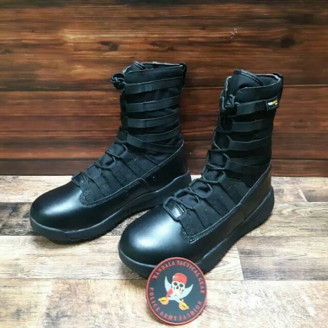 black nike combat boots