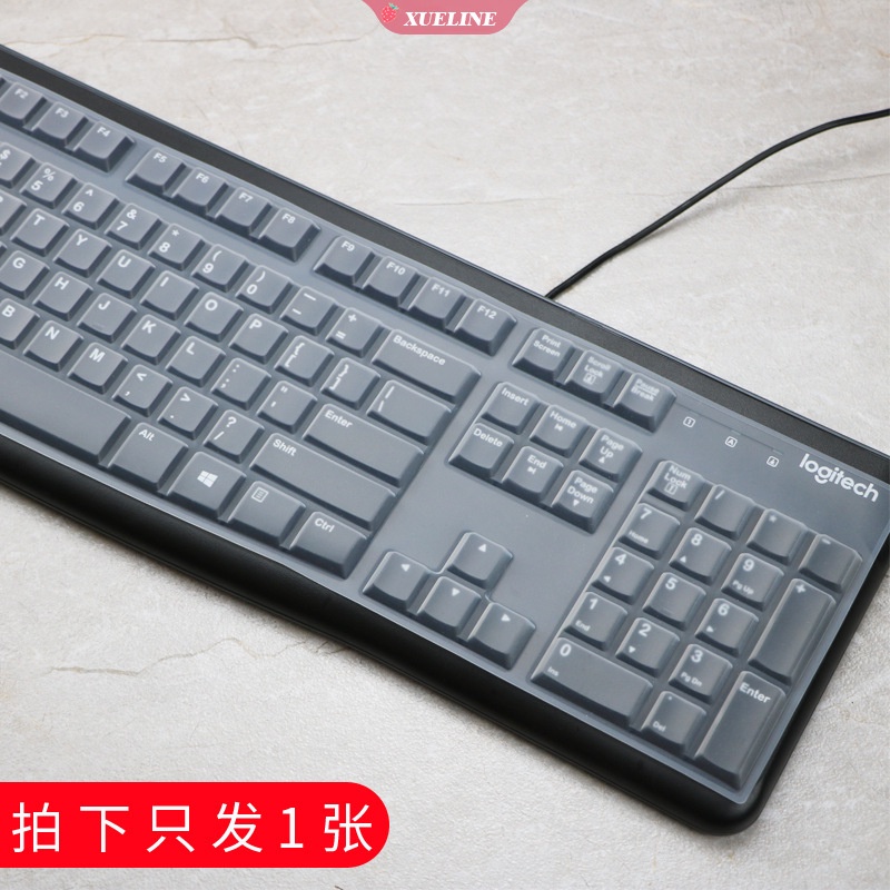 Logitech Mk120 K120 Stiker Keyboard Silikon Ultra Tipis Anti Debu Kualitas Tinggi