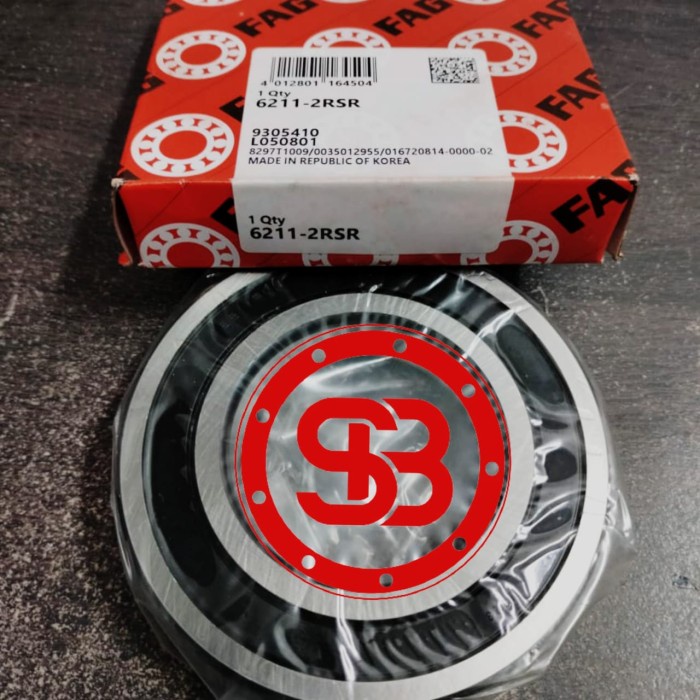 Bearing 6211 2RS / 6211 2RS C3 FAG ORIGINAL