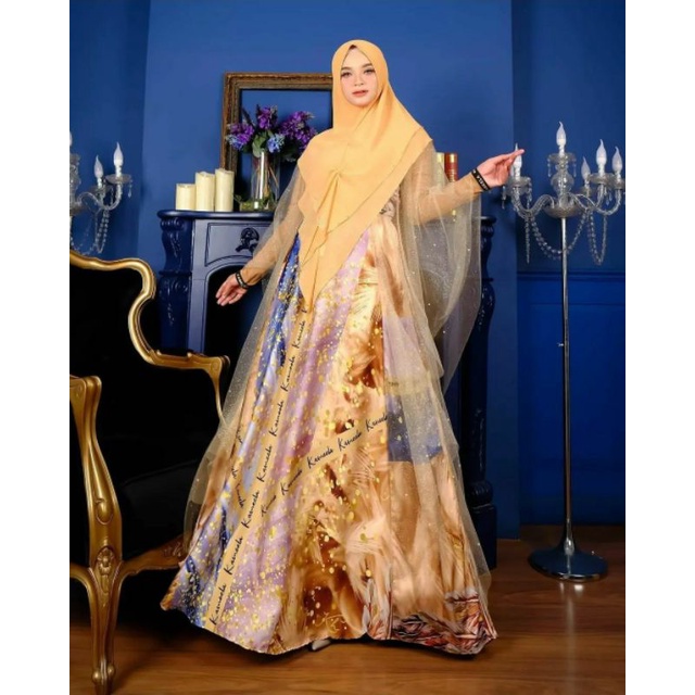 MARBLE GOLD KAMEELA HIJAB