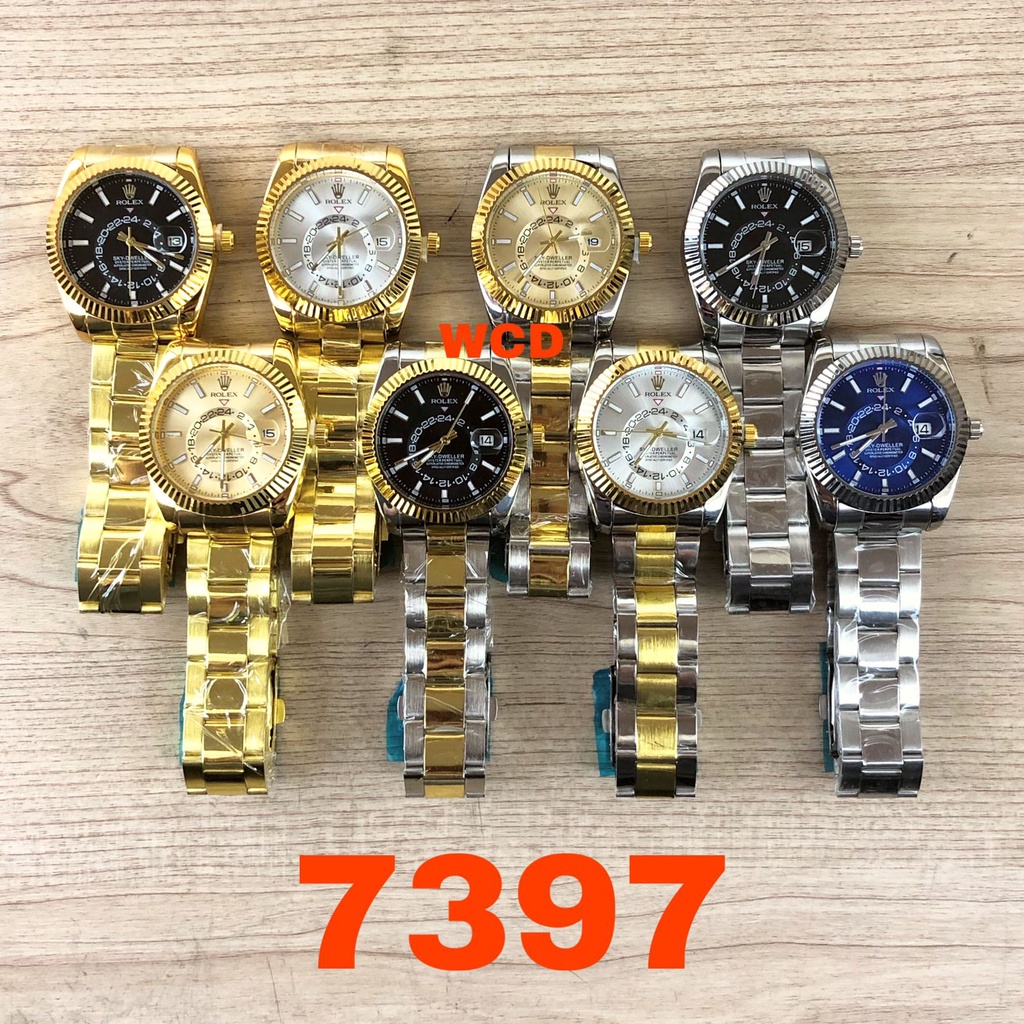 [DG] Jam Tangan Pria Rolex Sky Dweller Strap Rantai Mewah