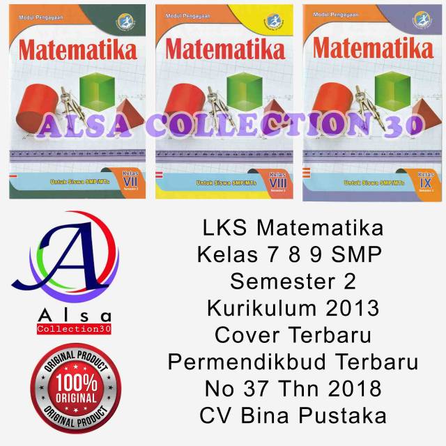 Buku Lks Matematika Kelas 7 8 9 Smp Semester 2 Kurikulum 2013