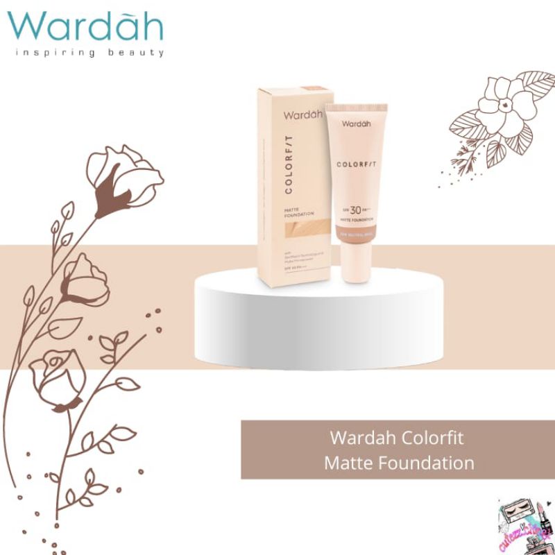 ☃️Cutezz_Ching1☃️Wardah Colorfit Matte Foundation SPF 30 PA+++ 25ml