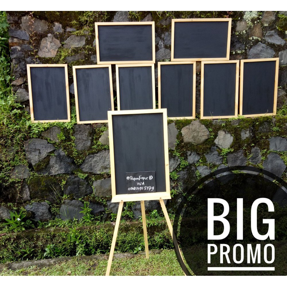 

Promo PROMO Murah Standing Papan Tulis Kapur 40x60cm Limited