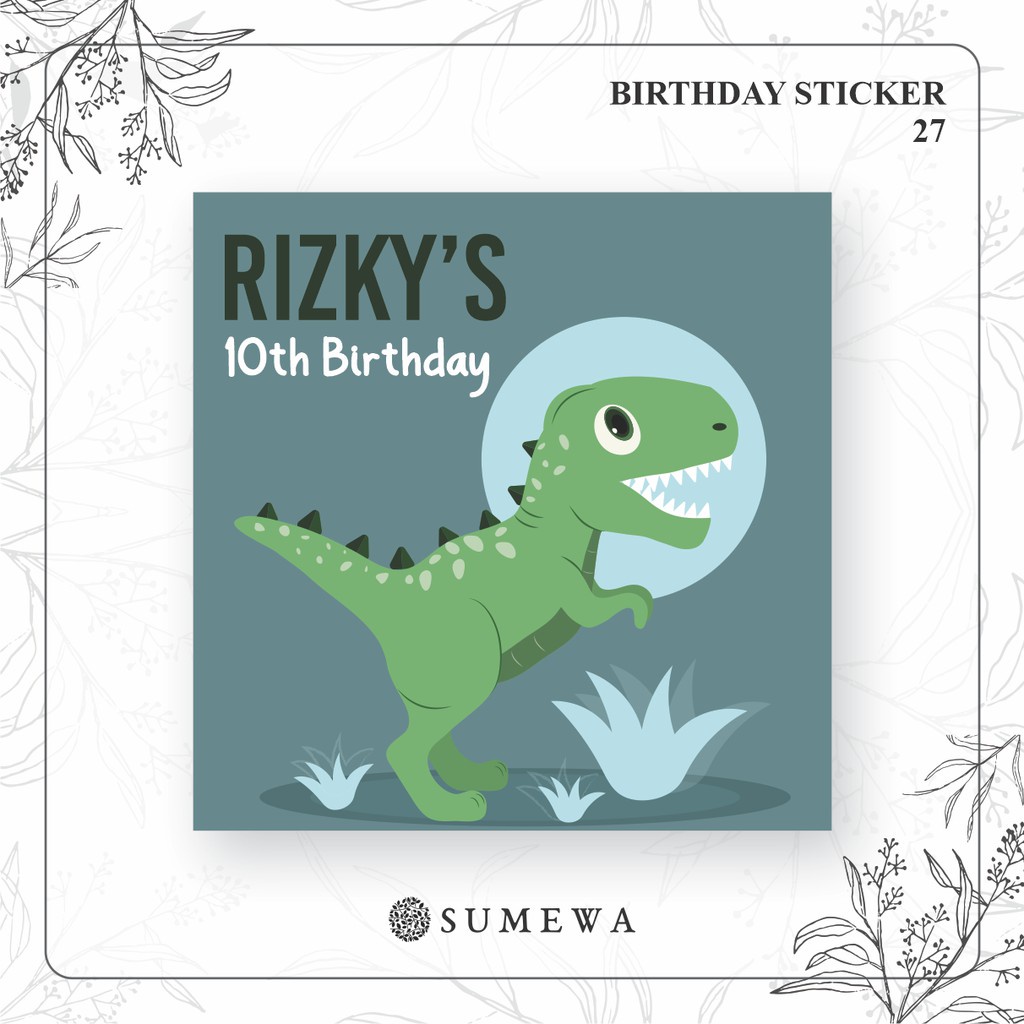 

Sticker Ulang Tahun / Birthday Sticker / Sticker Hampers Bingkisan Ulang Tahun - 27