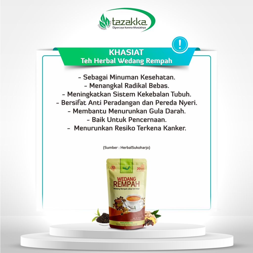 

teh celup Wedang Rempah Alami Dari Bahan Bahan Rempah original Indonesia untuk Menjaga Daya Tahan Tubuh isi 20 Kantung Celup