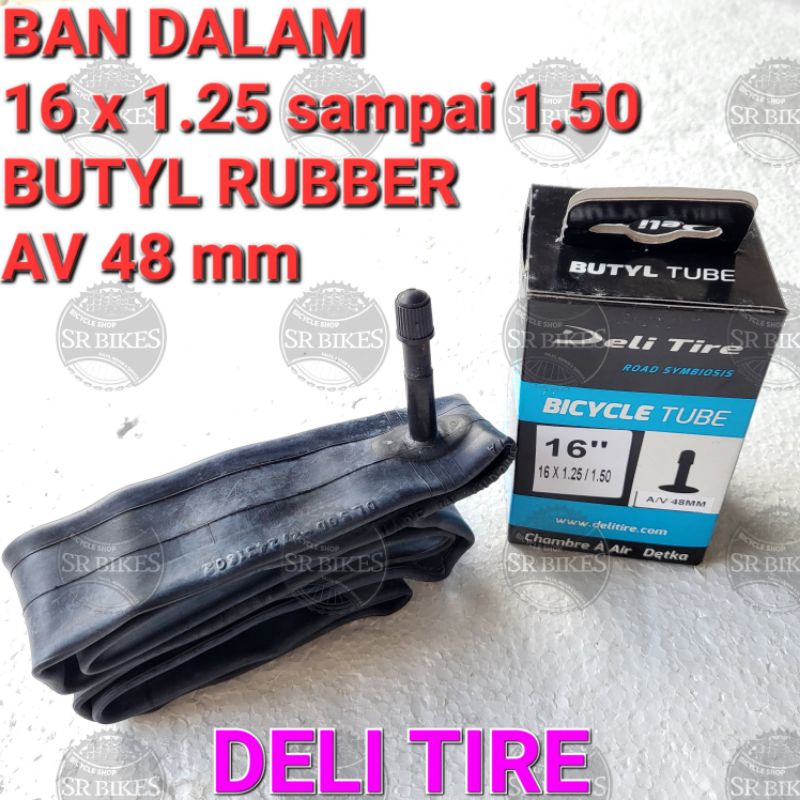 Ban Dalam 16 x 1.25 / 1.50 Sepeda Lipat Minion Mini. DELI TIRE