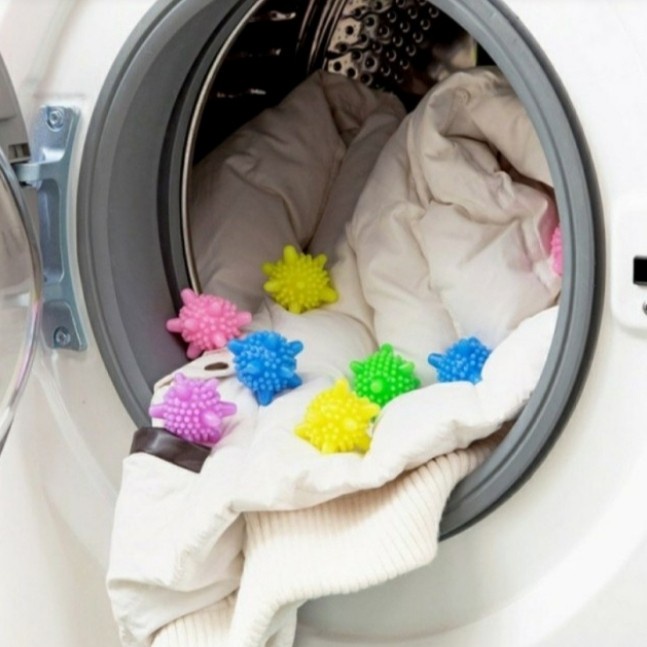 Serbagrosirmurah Washing Ball Magic Bola Laundry Silikon Mesin Suci Baju Bersih Bola Mesin Cuci Silikon Laundry