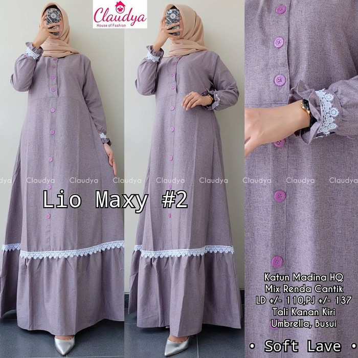 Baju Gamis Wanita Terbaru Lio Maxy Dress Termurah