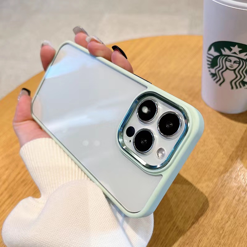 Case Pelindung Lensa Warna Emas Anti Jatuh Untuk iPhone 13 Pro max 12 Pro max 11 Pro max