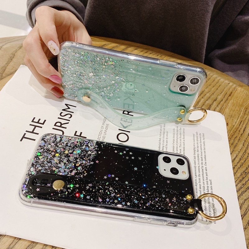 Glitter Grip Case ALL PHONE TYPES! Xiaomi 8 11 10 9t 10t Pro Redmi Note 4 5 6 7 Vivo S1 Oppo A12 A15