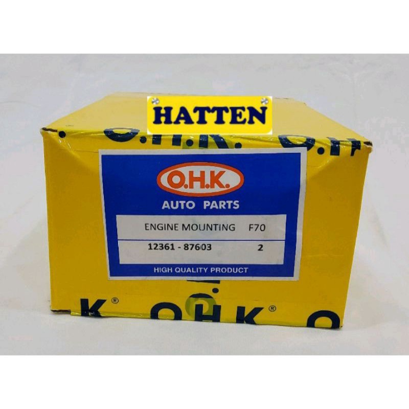 KARET MESIN DEPAN / ENGINE MOUNTING / 12361-87603 / F70 / OHK