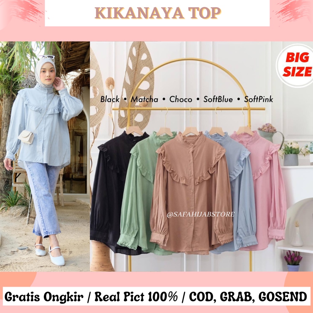 KIKANAYA TOP / ATASAN / KEMEJA / BLOUSE / ATASAN KERJA