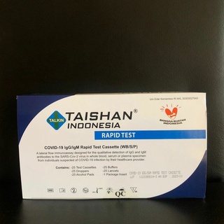 Taishan Rapid Test antibodi metode darah Bali 1 box 25 pcs
