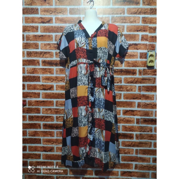 Daster Rayon motif kotak/Daster rayon kimono