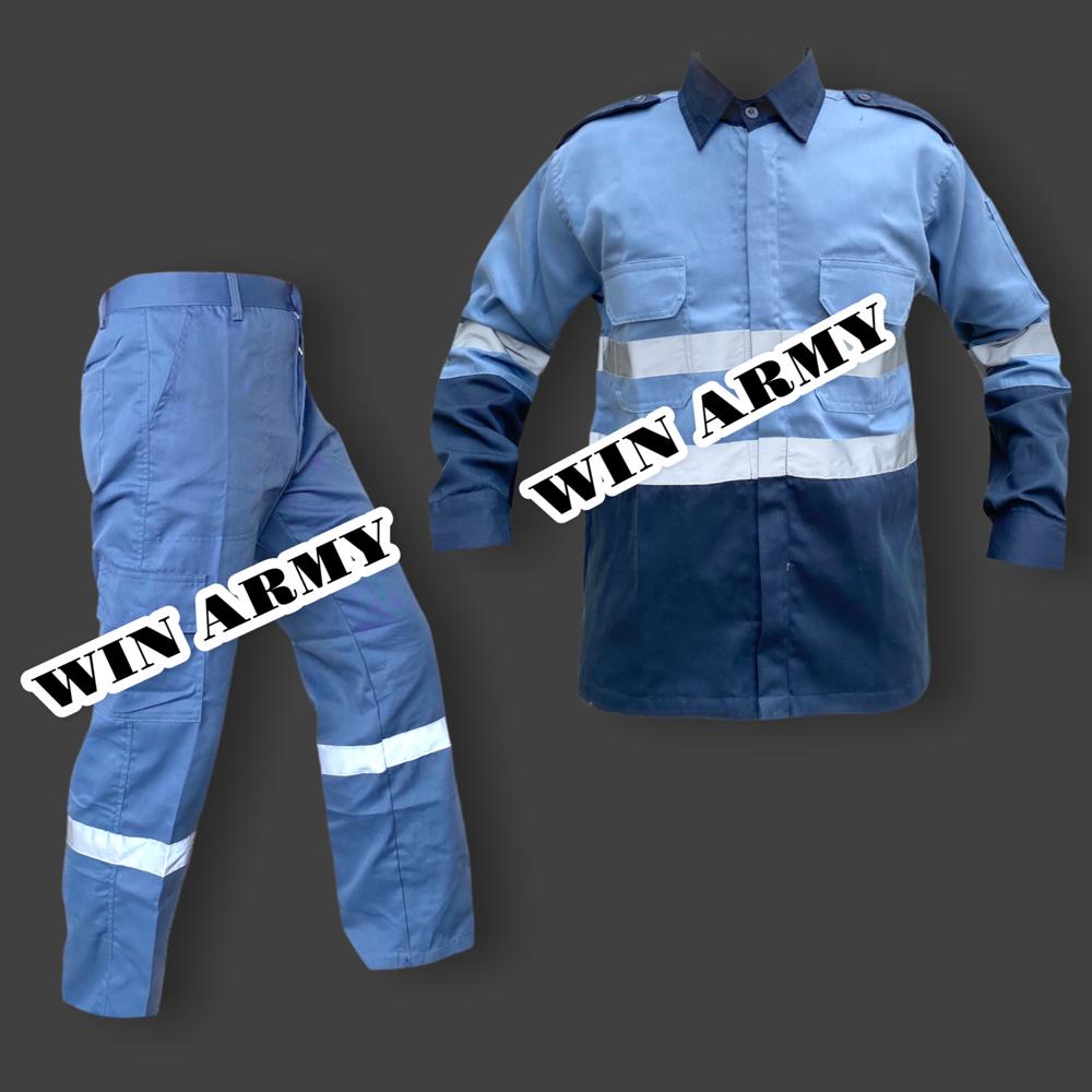 Atasan Safety Kombinasi 2 Warna Kemeja two tone Wearpack Safety Baju Kerja Lengan Panjang Kombinasi Setelan Kemeja panjang kombinasi Baju Safety Lengan Panjang Katelpak Wearpack