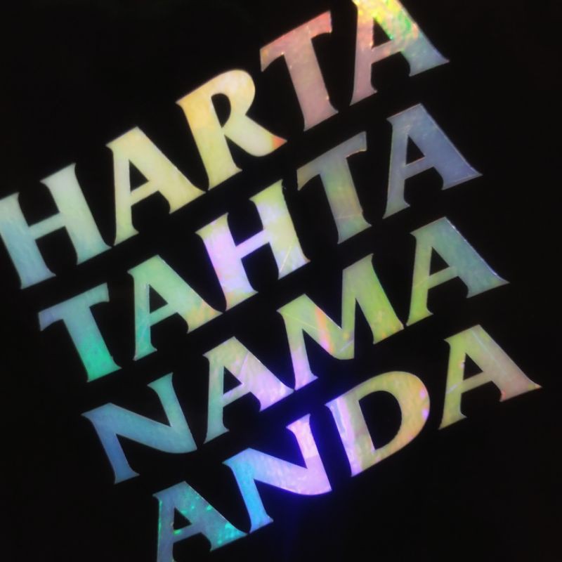 Harta Tahta Nama Anda Sticker Tahta Nama Shopee Indonesia