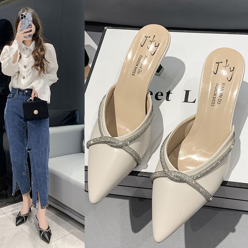 NF1136 - Sandal Heel Pump Elegan Fashion Wanita Import Terbaru