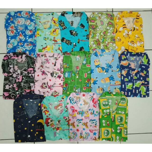 Piyama Anak Junior/Baju Tidur Anak 6-12 thn