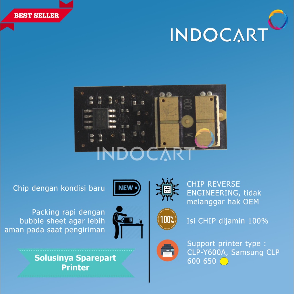 Chip CLP-K600A-C600A-M600A-Y600A-Samsung CLP 600 650 Toner