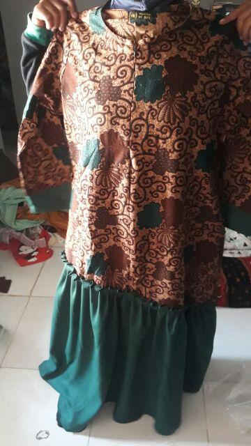 Gamis Batik Meisya Style Rampel Miring