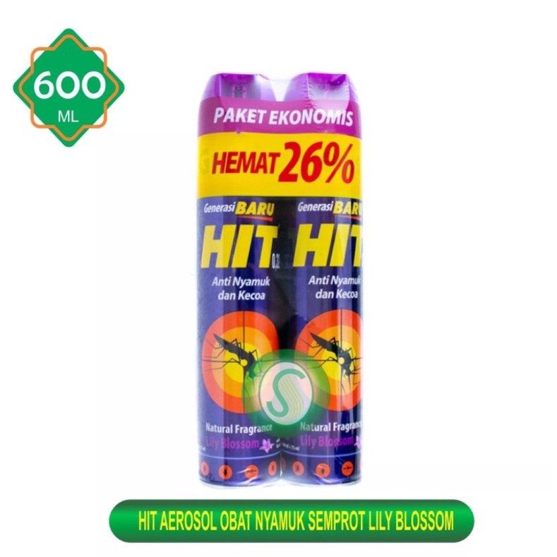 Jual Hit Aerosol Obat Nyamuk Semprot Lily Blossom Ml Kemasan