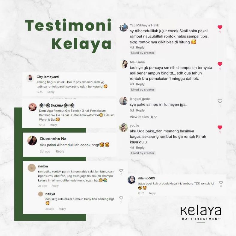 Kelaya Hair Treatment Shampoo / Shampo Kelaya / Shampo Kelaya Original / Sampo Kelaya Original / Kel