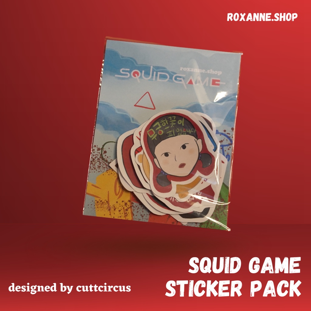 

AESTHETIC STICKER UNTUK HP / STICKER LAPTOP / STIKER JURNAL / STIKER DECO (Code: Squid Game Pack)